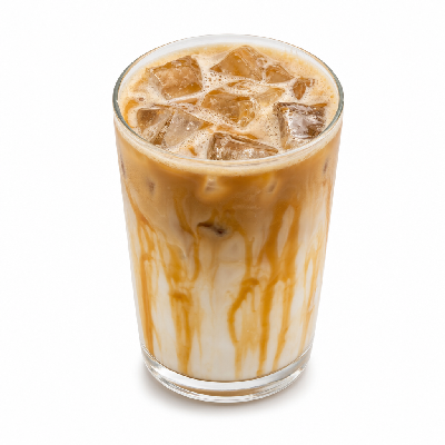 Einstein Bros. Iced Specialty Coffee Caramel Macchiato Med (Red. Fat Milk)