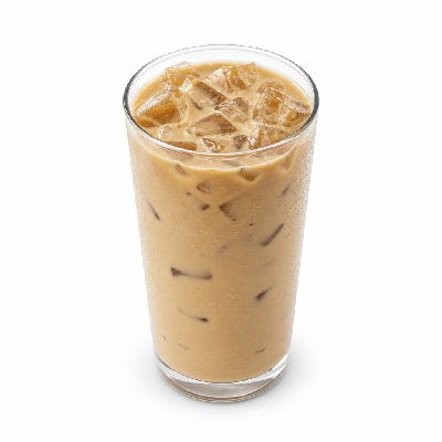 Einstein Bros. Iced Specialty Coffee Vanilla Hazelnut Latte Large (Nonfat Milk)