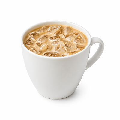 Einstein Bros. Iced Specialty Coffee Vanilla Hazelnut Latte Large (Red. Fat Milk)