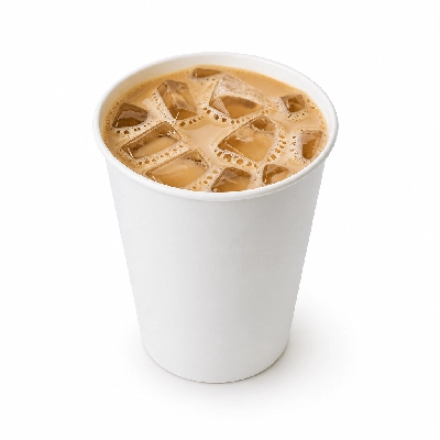 Einstein Bros. Iced Specialty Coffee Vanilla Hazelnut Latte Med (Red. Fat Milk)