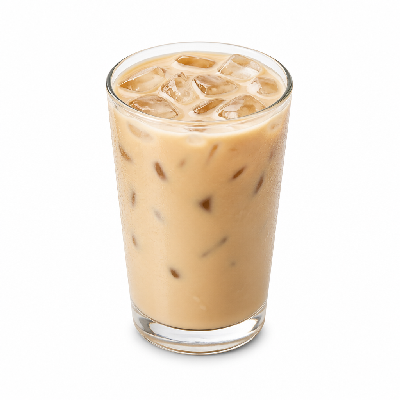 Einstein Bros. Iced Specialty Coffee Vanilla Hazelnut Latte Mediun (Nonfat Milk)