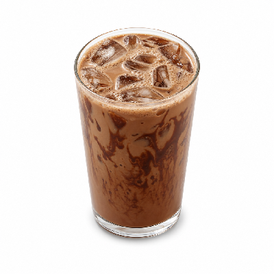 Einstein Bros. Iced Specialty Coffee with 2% Milk Dark Chocolate Mocha Large