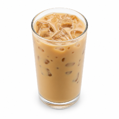 Einstein Bros. Iced Specialty Coffee with 2% Milk Vanilla Hazelnut Latte Med