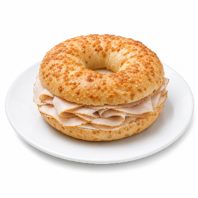 Einstein Bros. Signature Sandwiches Tasty Turkey on Asiago Bagel