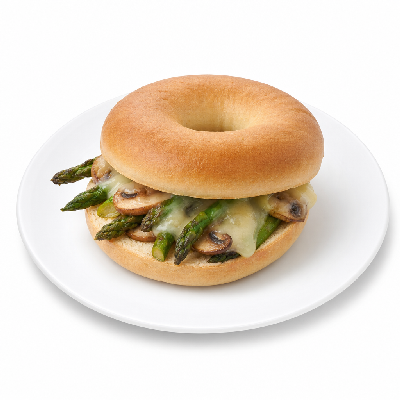 Einstein Bros. The Lighter Side Asparagus Mushroom & Swiss Bagel Thin Sandwich