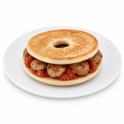 Einstein Bros. The Lighter Side Turkey Sausage with Salsa Bagel Thin Sandwich