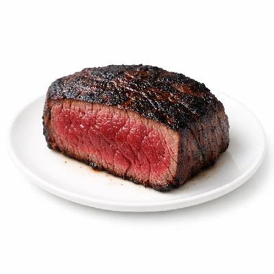 Emu top loin cooked broiled