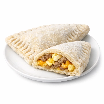 Entrees and sides turnover filled with egg meat cheese frozen