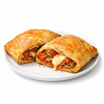 Entrees and sides turnover meat- cheese-filled tomato-based sauce reduced fat frozen