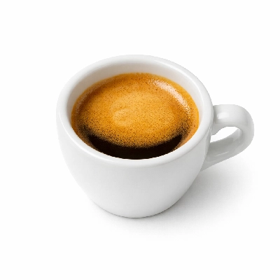 Espresso decaf prepared without milk or sugar