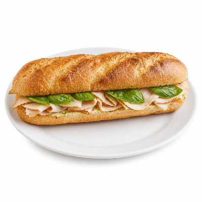 Fazoli's Oven-Baked Submarinos Smoked Turkey Basil