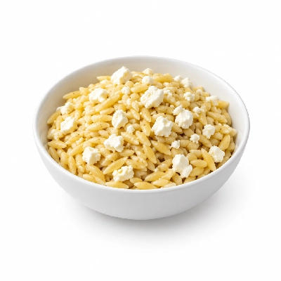 Fire Mountain Orzo Pasta with Feta Cheese