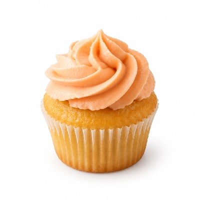 Fire Mountain Peach Cupcake