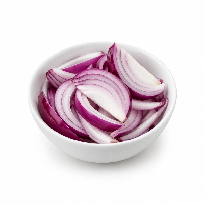 Fire Mountain Red Onions Sliced