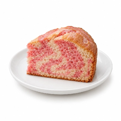 Fire Mountain Strawberry Marble Cake