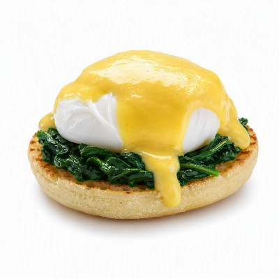 First Watch Breakfast Brunch Eggs-Clusives Eggs Benedict Florentine Butter for English Muffin