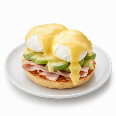 First Watch Breakfast Brunch Eggs-Clusives Eggs Benedict Turkey and Avocado English Muffin