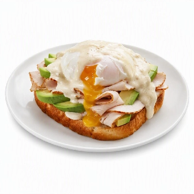 First Watch Breakfast Brunch Eggs-Clusives Eggs Benedict Turkey and Avocado (Poached Egg)