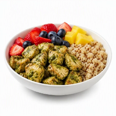 First Watch Breakfast Brunch Power Bowls Pesto Chicken Quinoa Fresh Fruit