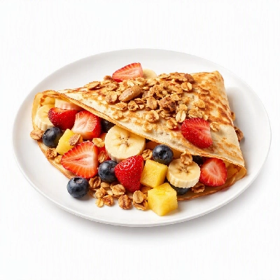 First Watch Kids Fresh Fruit Crepe Housemade Granola