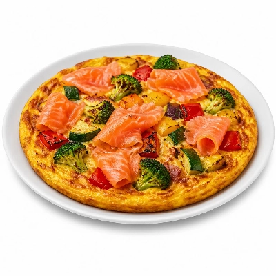 First Watch Smoked Salmon & Roasted Veggie Frittata