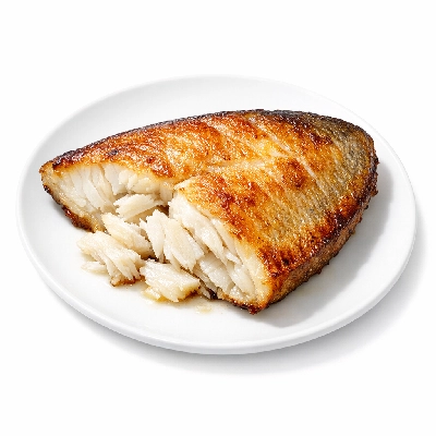 Fish butterfish cooked dry heat