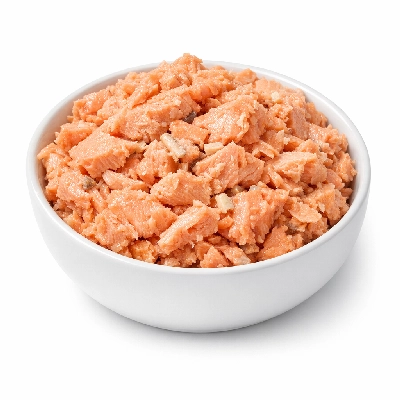 Fish salmon sockeye canned drained solids with bone