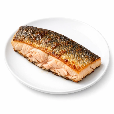 Fish seatrout mixed species cooked dry heat