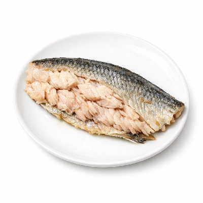 Fish shad american cooked dry heat