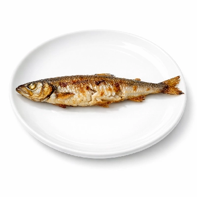 Fish smelt rainbow cooked dry heat