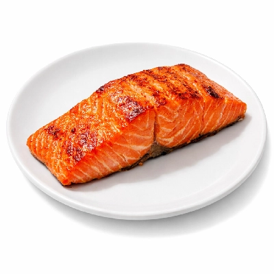 Fish salmon sockeye untreated cooked