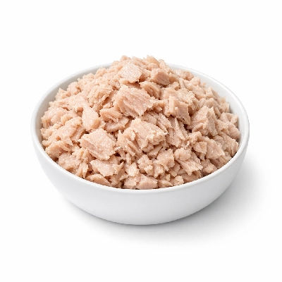Fish tuna light canned in water without salt drained solids