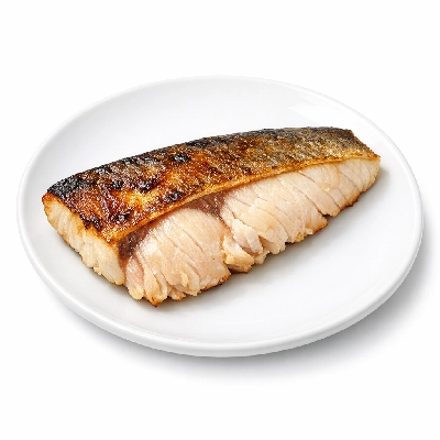 Fish yellowtail mixed species cooked dry heat