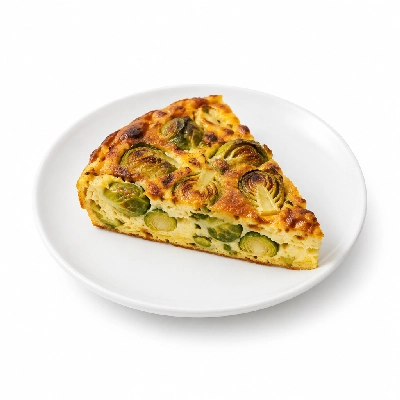 Fit AF Lean Bacon Ranch Frittata with Roasted Brussels Sprouts