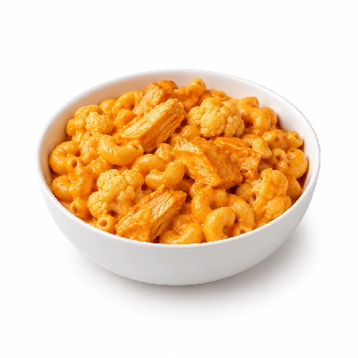 Fit AF Lean Buffalo Chicken Cauliflower Mac & Cheese