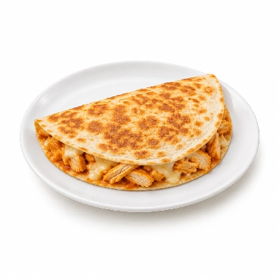 Fit AF Lean Buffalo Chicken Quesadilla on Low Carb Wrap