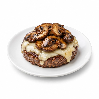 Fit AF Lean Bunless Grilled Mushroom Swiss Wild Boar Burger
