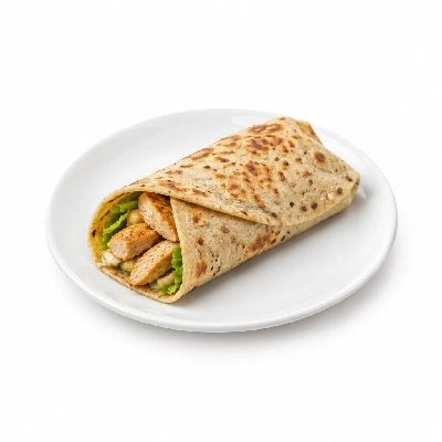 Fit AF Lean Caprese Chicken Wrap with Basil Pesto Aioli on Sprouted Grain