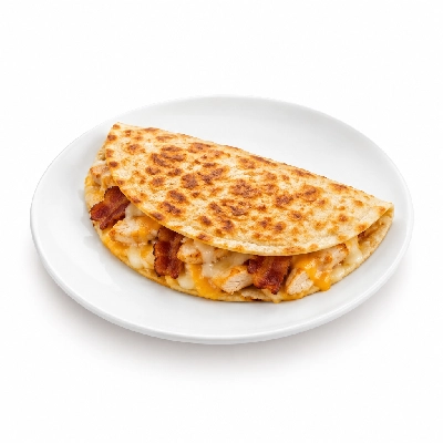 Fit AF Lean Chicken Bacon Ranch Quesadilla on Low Carb Wrap