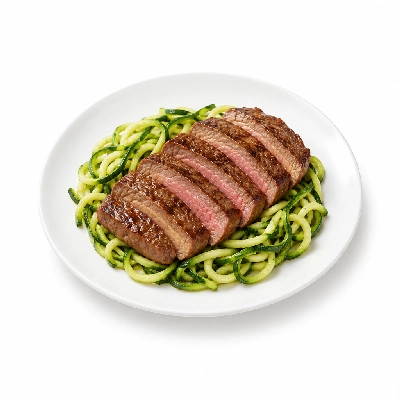 Fit AF Lean Grass-Fed Bang Steak Zoodle Bowl