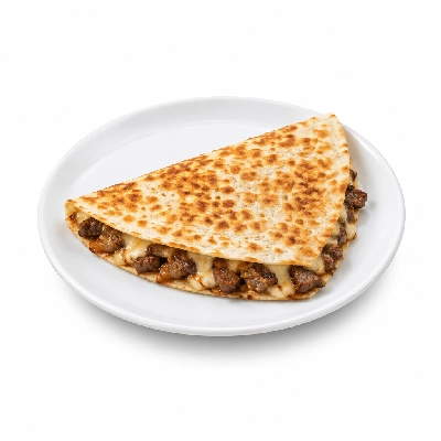 Fit AF Lean Grass-Fed Steak Quesadilla on Low Carb Wrap