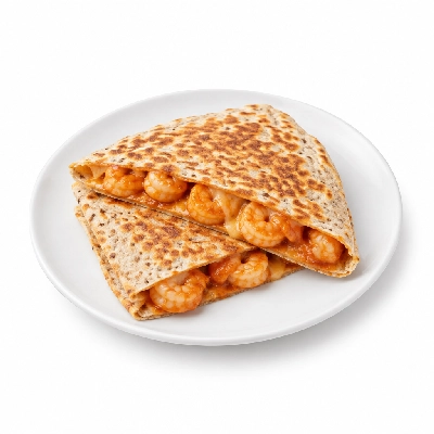 Fit AF Lean Honey Buffalo Shrimp Quesadilla on Sprouted Grain