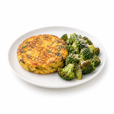 Fit AF Lean Italian Frittata with Parmesan Roasted Broccoli