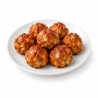 Fit AF Lean Low Carb Buffalo Bleu Chicken Meatballs