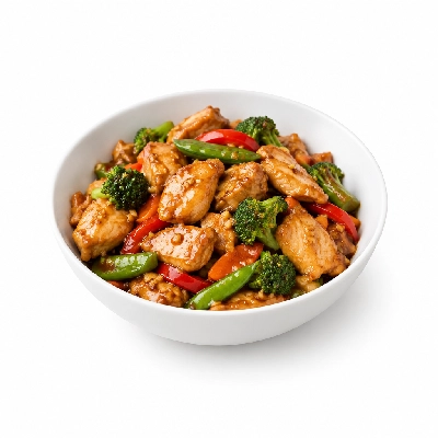 Fit AF Lean Low Carb Garlic Ginger Free-Range Chicken Stir Fry