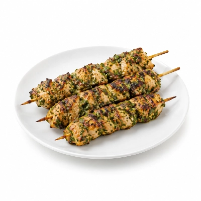Fit AF Lean Low Carb Grilled Chimichurri Chicken Skewers