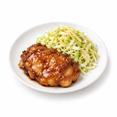 Fit AF Lean Low Carb Honey Soy Chicken Thigh with Sesame-Ginger Cabbage