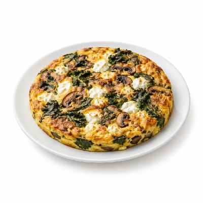 Fit AF Lean Mushroom Kale & Goat Cheese Frittata