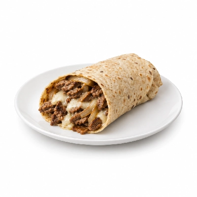 Fit AF Lean Philly Cheesesteak Wrap on Sprouted Grain