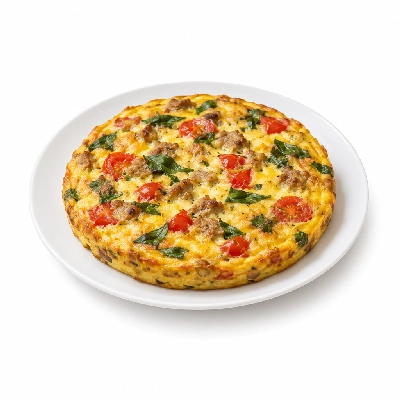 Fit AF Lean Sausage Tomato Basil Frittata